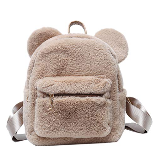 Warmhm Plüsch Rucksack Für Mädchen - Süßer Tierrucksack Für Schule & Freizeit