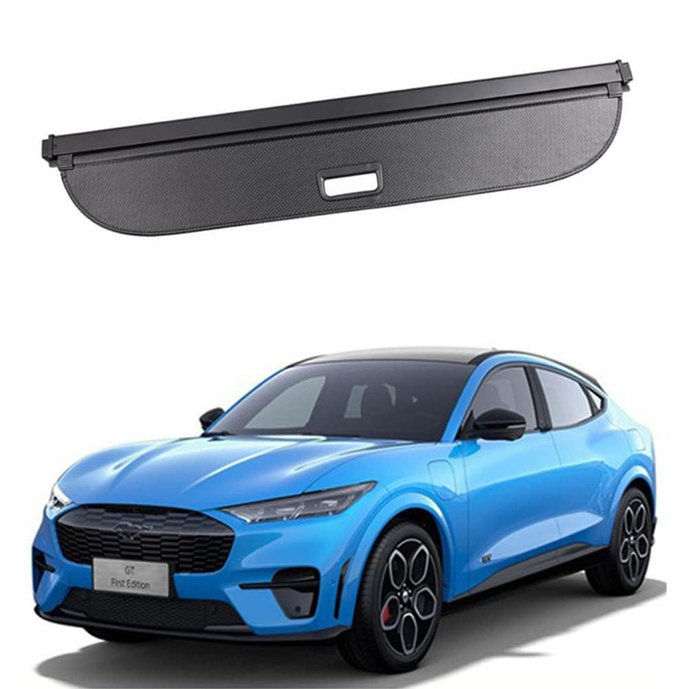 Voiture Étagère Arrière Rétractable de Coffre pour Ford Mustang Mach-E, Housse Colis Cargo Coque Cache-Bagages Couverture Cargaison Panneau Bouclier SéCurité