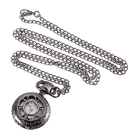 BMKIW Mechanical Roman Numerals Dial Pocket Watches Cover