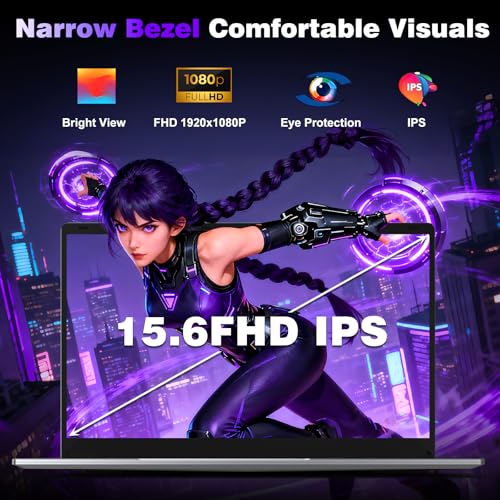 NAIKLULU 16 Pouces Ordinateur Portable Gaming, i7 7600U Processor (2,8 à 3,9 GHz) 32GB RAM 1TB SSD Laptop Pc Portable Gamer, 6000Mah/Clavier Complet Rétroéclairé/Webcam – Image 6