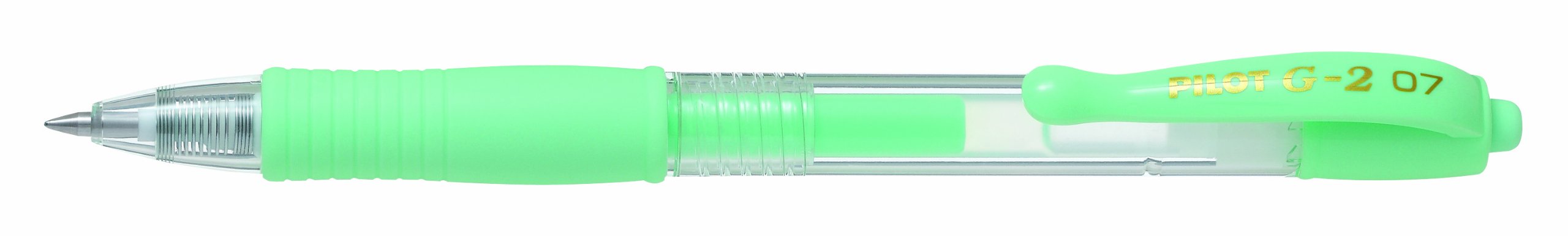 Pilot G207 Retractable Gel Rollerball 0.7 mm Tip (Box of 12) - Pastel Green, 12 Count (Pack of 1)