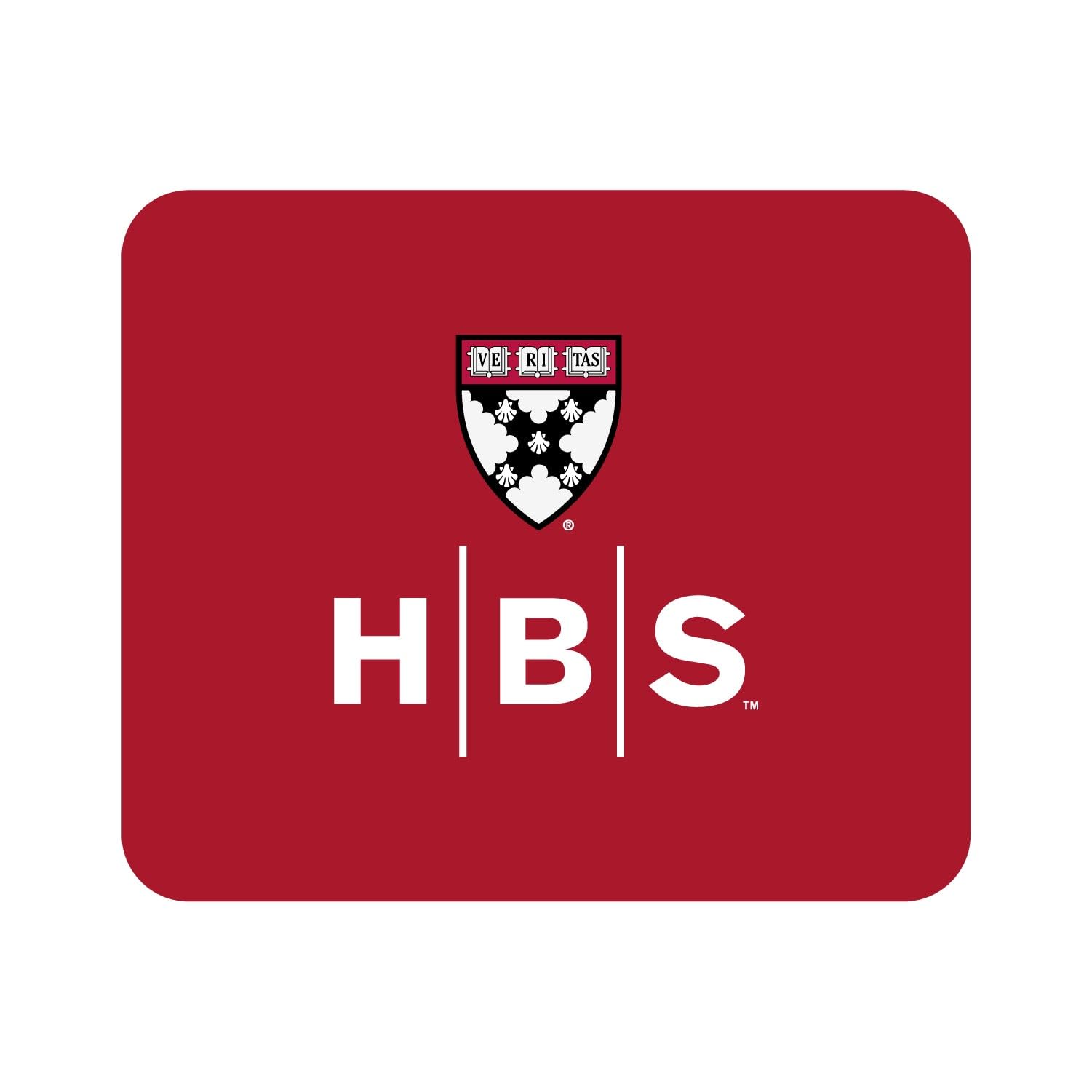 Mouse Pad, Fabric, Harvard Business School Standard/Classic Red
