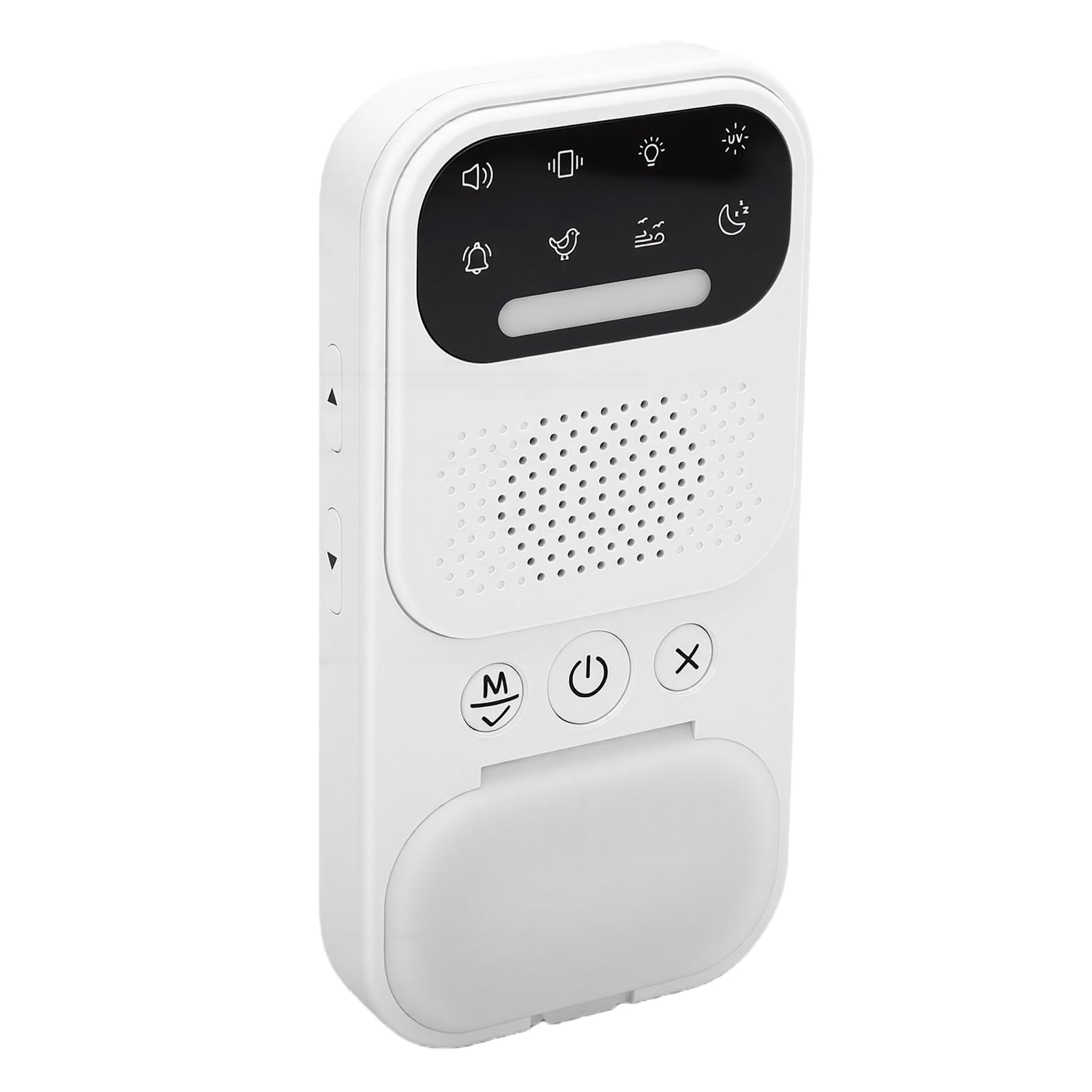 Baby-Geräuschmaschine, Einschlafhilfe mit Weißem Rauschen, Intelligentem Wecker und Bluetooth-Verbindung, Tragbar und Sicher für das Kinderzimmer
