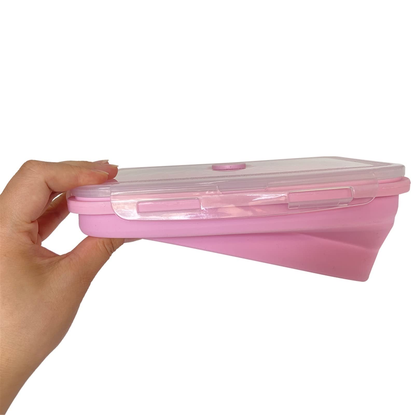 Brotdose, Bento-Boxen, faltbare Lebensmittelbehälter, tragbare Lunchboxen, Aufbewahrungsbehälter for Zuhause, Küche und Outdoor(Blue 1pc,800ml)