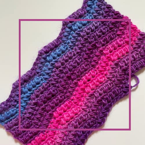 Image of Wool Wonders Yarn for Crocheting, 4-Pack (640Yds / 400G), Free Patterns - Wool Yarn for Knitting - Aran /Heavy #4 Medium Worsted Weight - Purple Ombre