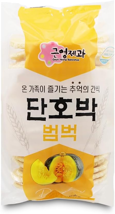 LENITH GY Korean Original Sweet Pumpkin Chips 100g Korean Popped Rice Cakes