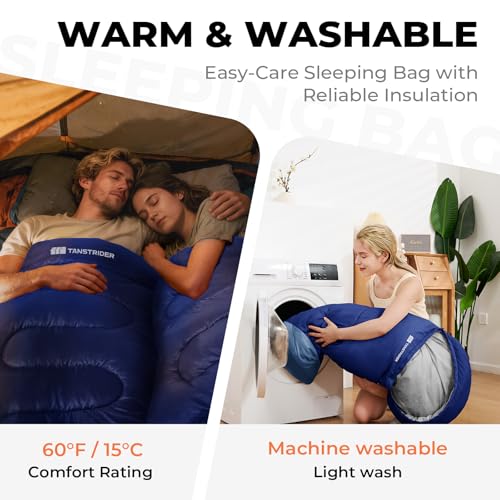 Bolsa de dormir para adultos y niños 3-4 temporadas, bolsa de dormir ligera impermeable y compacta para camping con saco de compresión miniatura 5