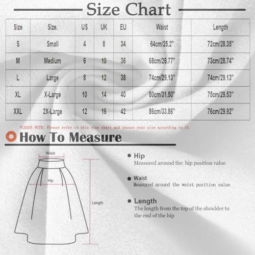 Vintage Swing Skirts for Women High Waisted Pleated A Line Midi Skirt Stretchy Plus Size Flared Party Dress2