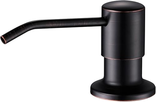 Miniatura 12 de Dispensador de jabón líquido para cocina, dispensador de jabón integrado para fregadero, acero inoxidable, juego de bomba para jabón o loción,