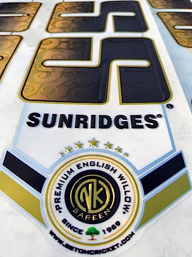 Image of Cottontail | 3D Digitally Printed DR Edition | English Willow | Digital Embossed Cricket Bat Sticker | Golden