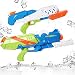 iBaseToy Super Soaker Water Gun, 2 Pack 33ft Long Range Water Blaster for Kids Adults, 37oz / 20oz High Capacity Squirt Toy Swimming Pool Beach Sand Water Fighting Toy