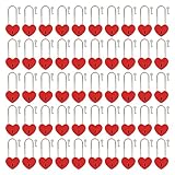 Photo Gallery veyocilk 50 lucchetti rossi a forma di cuore con chiave per portagioie, diario, borsa, borsa per trucchi (con chiave) Photo Gallery veyocilk 50 lucchetti rossi a forma di cuore con chiave per portagioie, diario, borsa, borsa per trucchi (con chiave)