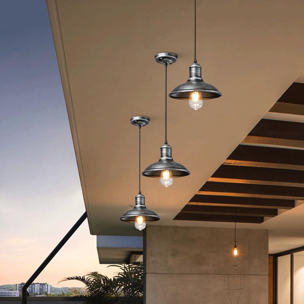 Generico Lampada A Sospensione Industriale Retrò - Lampadario E27 Per Casa E Ristorante(B)