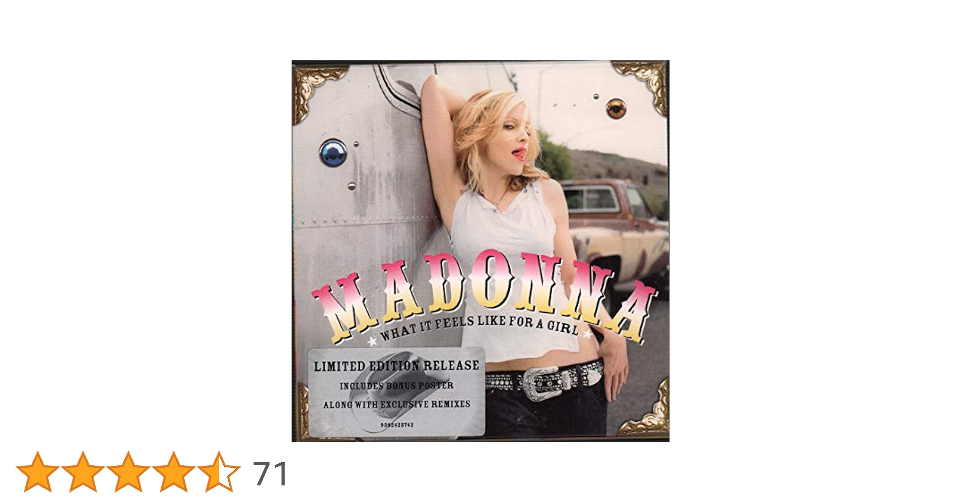 マドンナ/ホワット・イット・フィールズ・ライク・フォー・ア・ガール/CD Madonna – What It Feels Like For A Girl – Vinyl (12