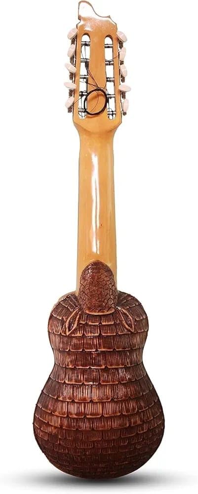 Ukelele, guitarra Charango de 10 cuerdas, acabado frotado a mano, instrumento único para principiantes profesionales, guitarra única de 27 pulgadas, instrumento premium tallado a mano