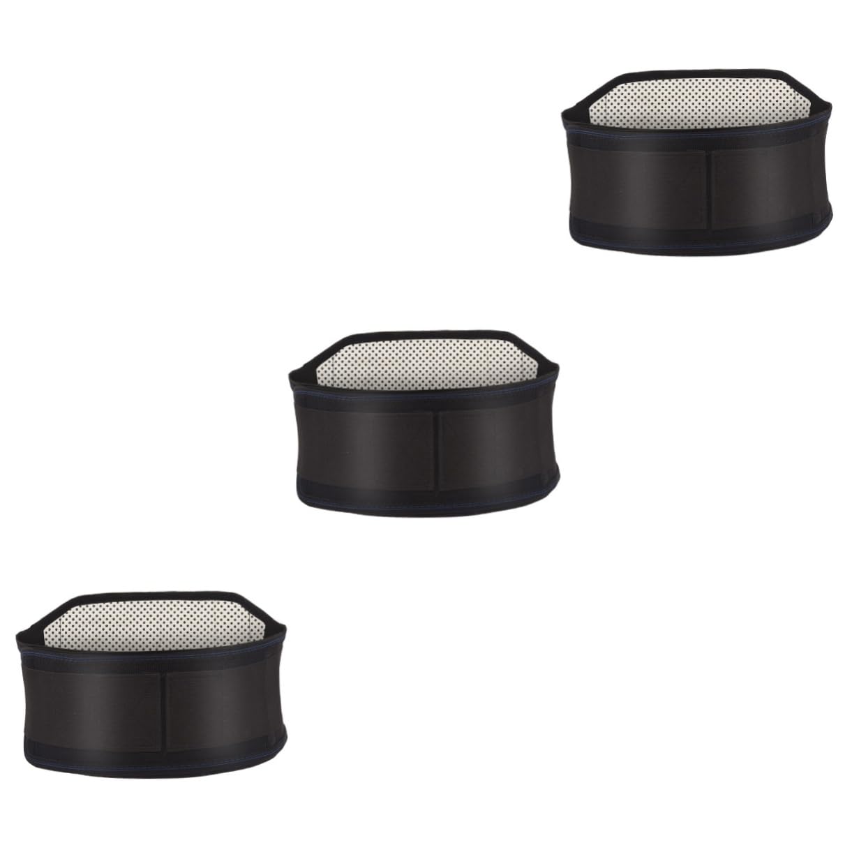 FRCOLOR 3 Pcs Waist Support Warm Back Brace. Warm Lumbar Brace Bellyband Waistband Back Support Abdominal Belt Self-heating Belt