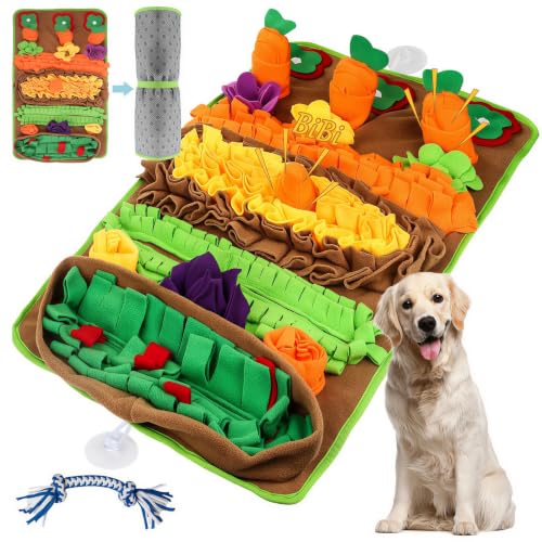 Ameami Snuffle Mat for Dogs &ndash; Extra Large 32'' x 20'', Washable Slow Feeder Dog Toy, Durable...
