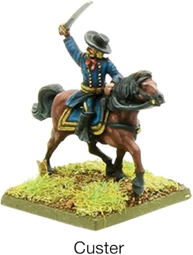 Miniatura 4 de Polvo negro Batallas épicas Comandantes de la Unión de Guerra Civil Americana Comandantes Militares Mesa Superior Wargaming Modelo de Plástico Kit