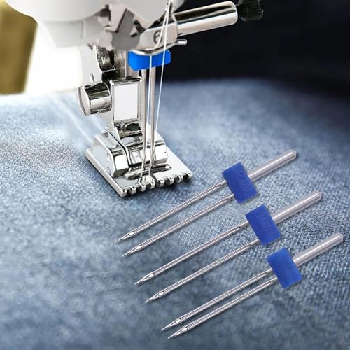 ANBOO 6 x Twin Needles for Sewing Machine 3 Mixed Sizes, 2 mm, 3 mm, 4 mm, Ideal for Cotton Linen, Silk & Stretchy Materials - Image 4