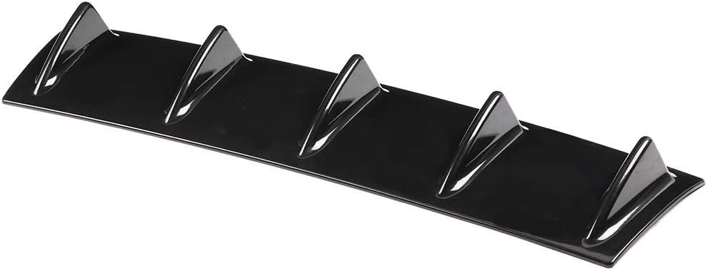 Universal Rear Bumper Lip Diffuser Car Rear Bumper Chassis Black Spoiler Shark Fin Spoiler Wing Lip Diffuser(M) for spoiler auto universale fr difusor trasero focus mk2 diffuser