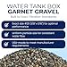 IPW Industries Inc., 5lbs. Water Tank Box Garnet Gravel - Ideal Under-Bed Support for Water Softeners, Water Tanks, and Mixed Media Filtration Systems Gravel #20 1/8 in. x 1/16 in