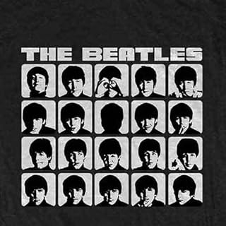 The Beatles Hard Days Night Faces Mono Junior Fit T Shirt – Image 2