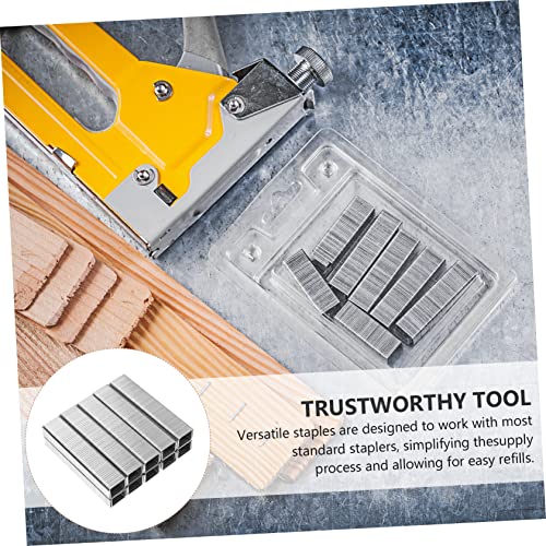 Door Type Staples 5000 piezas acero plata con puntas de precisión miniatura 5