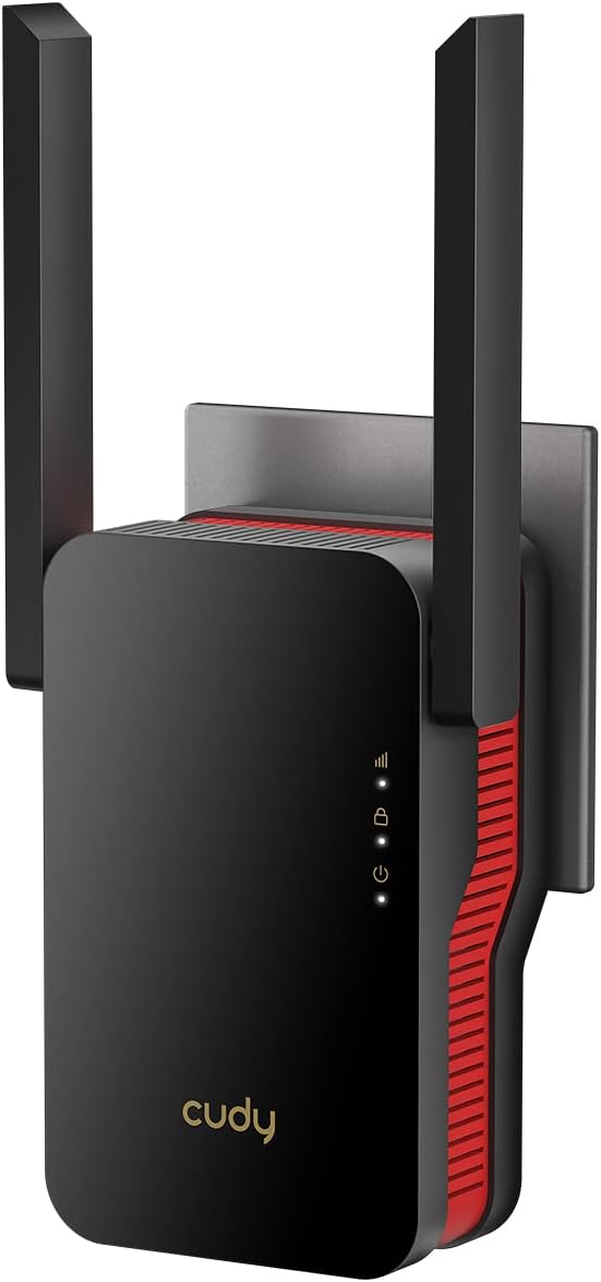 Cudy AX3000 Dual Band Wi-Fi 6 Extender, WiFi 6 Repeater Coverage up to 3000 Sq.Ft. and 70 Devices, 802.11ax, 160MHz, MU-MIMO, Beamforming, OFDMA, WPA3