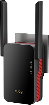Cudy AX3000 Dual Band Wi-Fi 6 Extender, WiFi 6 Repeater Coverage up to 3000 Sq.Ft. and 70 Devices, 802.11ax, 160MHz, MU-MIMO, Beamforming, OFDMA, WPA3