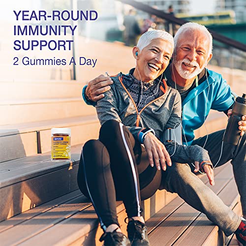 Elderberry Gummies For Adults Immune Defense Low Sugar - Vegan And Gluten Free Gummies - Zinc Gummies For Immune Boost And Healthy Growth - Vitamin C Gummies For Adults With Powerful Antioxidants #TOP5