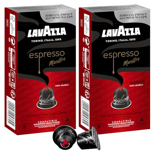 ラバッツァ LAVAZZA ネスプレッソ互換カプセル エスプレッソ・マエストロ クラシコ 10カプセル ×2