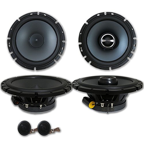 Alpine Package 6.5" 2-Way Car Component System + 6-1/2" 2-Way Car Coaxial Speakers