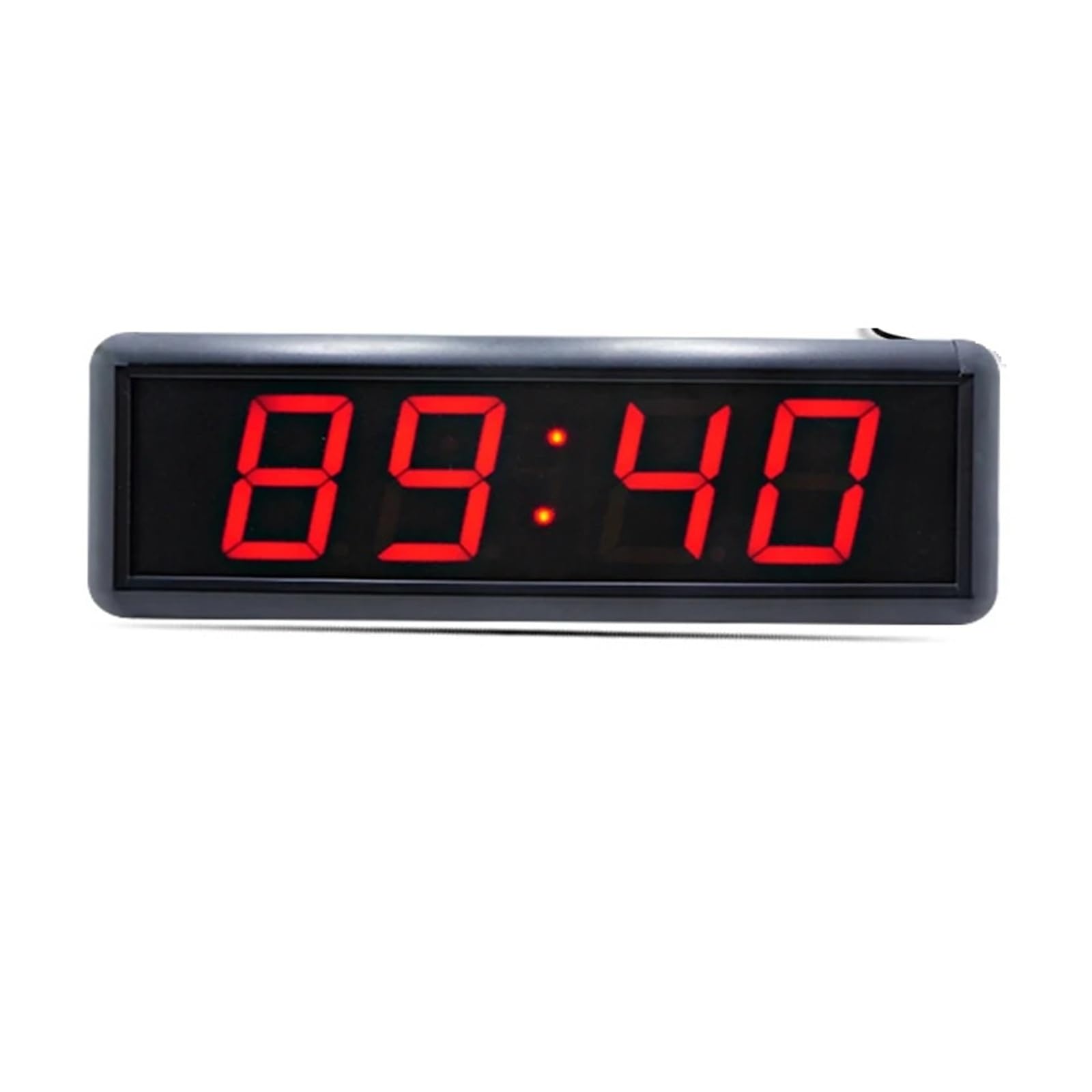 Reloj digital LED mini de pared de 4 pulgadas, resistente al agua, con temporizador de cuenta regresiva de 4 dígitos y cronómetro, con control remoto. Uso en múltiples escenarios