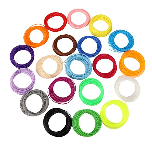 Witasm 3D Filamento ABS 1.75mm de Calidad Premio 20 Colores para Plumas Lapiz Impresora 3D