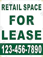 Vista 1 de Letrero con texto en inglés «36 x 48 pulgadas» con tu número de teléfono (diseño #3)