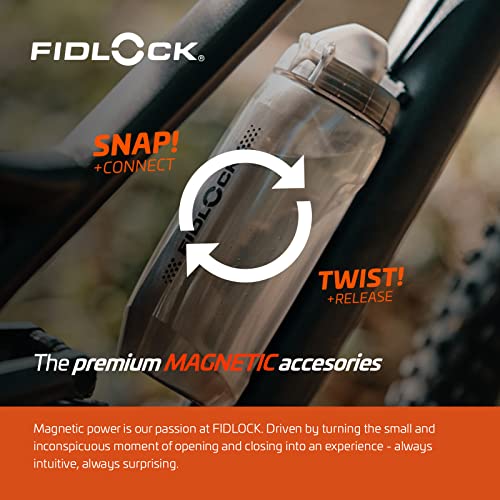 TWIST bottle 590 de polímero resistente con base de acople mecánico para ciclismo 6