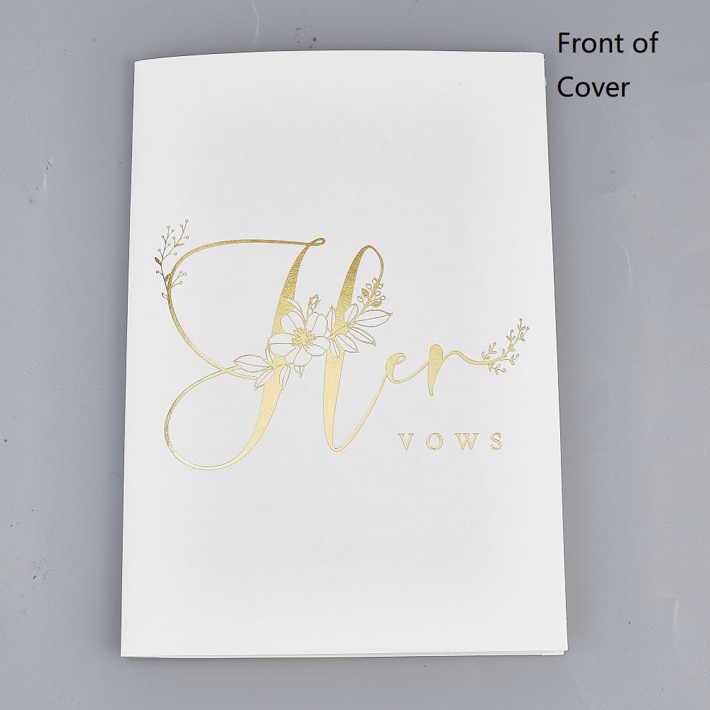 GORGECRAFT Libri di Voti per Matrimonio Sposi e Sposi Libretto per Regali di Addio al Nubilato Keepsake Quaderno per Il Rinnovo del Voto Voti di Matrimonio per Lui e per Lei Decorazioni di Nozze