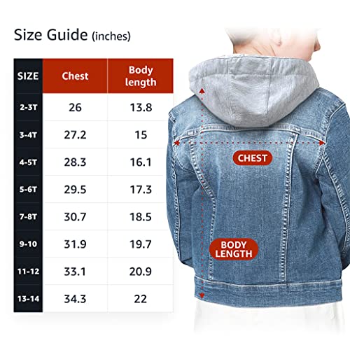 Bad Robot Hooded Denim Jacket for Kids - Fantasy Print Jean Jacket - Art Denim Jacket for Kids4