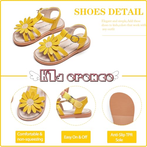 Image of Kiderence Toddler Girls Sandals Little Girls Kids Summer Shoes Toddler Sandals