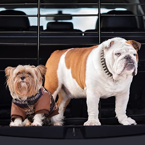 Relaxdays Hundegitter Auto, Schutzgitter Hund, zum Klemmen, Universal Trenngitter, Höhe und Breite verstellbar, schwarz, 8 x 83 x 79 cm; 3,6 Kilogramm