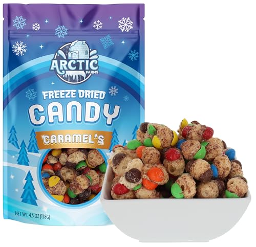 Arctic Farms Freeze Dried Candy Caramel's Chocolate Candies Bagged and Boxed (Caramel)