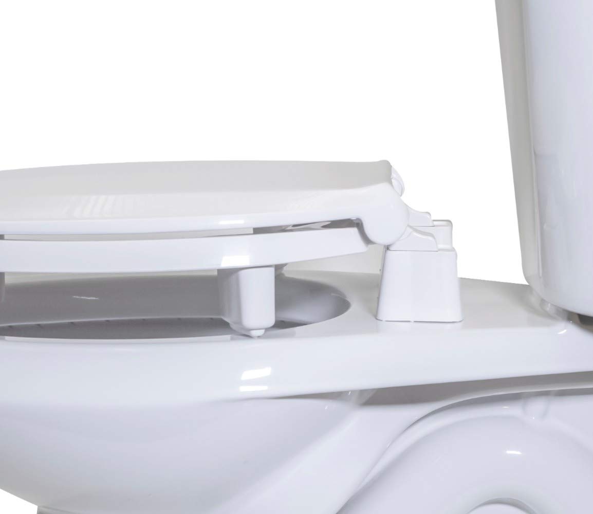 Sedile WC Centoco 3L440STS-001 Rotondo In Plastica – Chiusura Anteriore, Extra Resistente, Sollevabile - 4