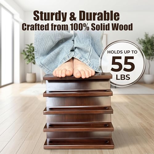 Image of 100% Solid Cypress Wood Golf Ball Display(Black Walnut)
