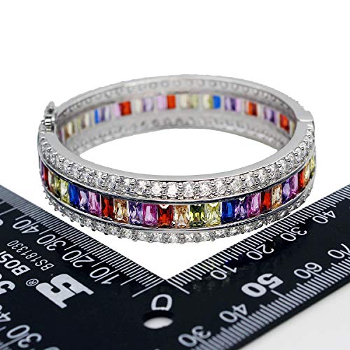 Women Amethyst Bracelets Garnet Ruby Blue Sapphire Tennis Bracelet Bridal Girl Girlfriend Jewelry #TOP4