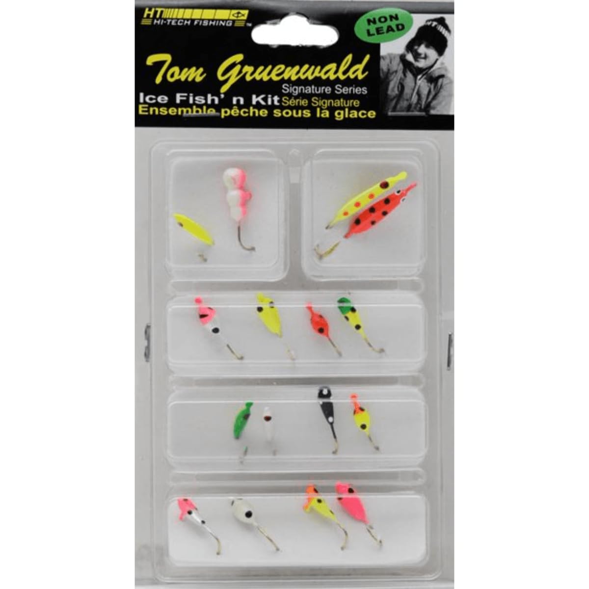 HT Enterprise PAJ-16 16 Piece Ice Lure Assortment Kit