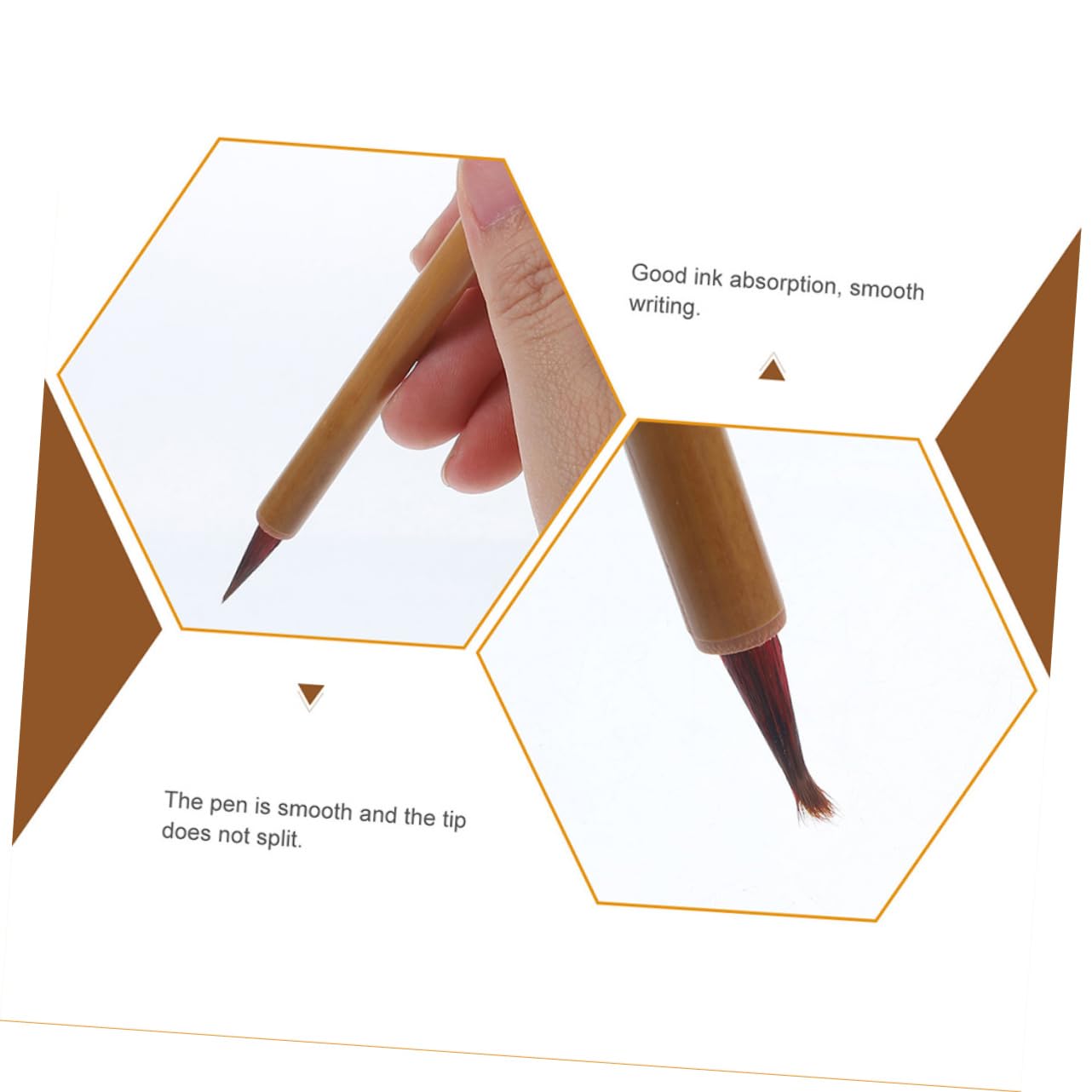 jojofuny 5 Set Pennello Da Scrittura Minuscolo Inchiostro Kit Penna Calligrafica Penna Calligrafica Cinese Penne Calligrafiche Cinesi Per Principianti Palo Di Bambù 4 Pezzi*5