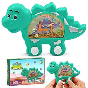 YoYa Toys Aqua Rings Dinosaur Handheld Water Game for Kids – Retro Toys Nostalgic Car Activities For Kids – Portable…