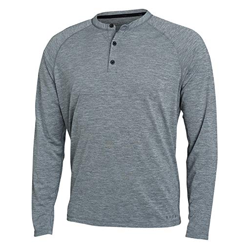 SITKA Gear Men's Hanger Work Insect Protective Long Sleeved Henley Shirt, Lead, X-Large