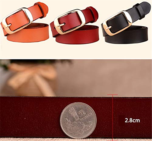 Andongnywell Women Men Leather Belts with Buckle Waist Belt for Jeans Pants Ladies Waist Belt Waistband2