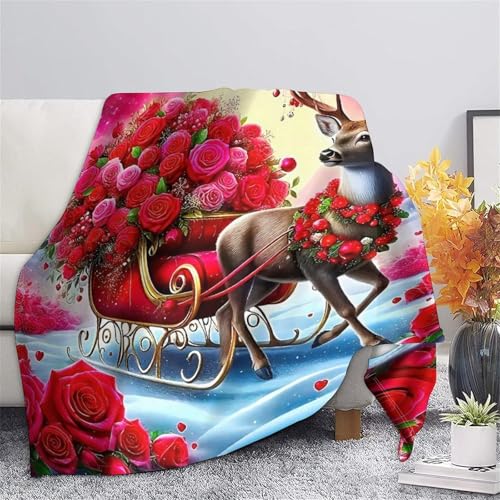 Couverture de lit cerf chaude pour vos soirées cocooning